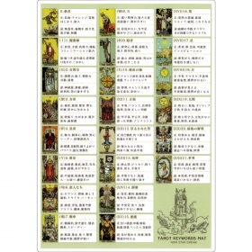 タロットカード早見下敷き TAROT KEYWORDS MAT