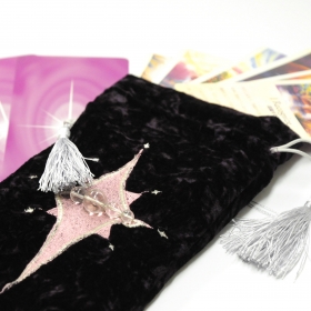 オラクルカード・ポーチ 光 ピンク