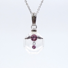 アロマペンダント フォル・ド・アンジュ―天使の小瓶 第4チャクラ アリエル(ピンク)